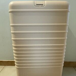 BEIS Medium Check-In Roller Luggage in Beige